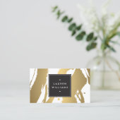 Elegante und Abstrakte Goldschmiedemarken II Visitenkarte (Stehend Vorderseite)