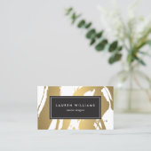 Elegante und Abstrakte Goldschmiedemarken III Visitenkarte (Stehend Vorderseite)