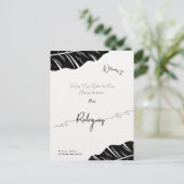 Elegante und anpassbare Postkarte für Brautparty (Stehend Vorderseite)