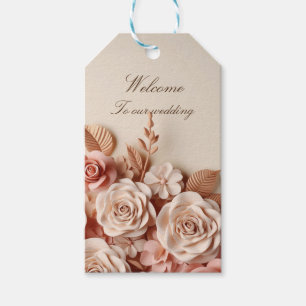 Elegante und attraktive 3D-Geschenkmarke Geschenkanhänger