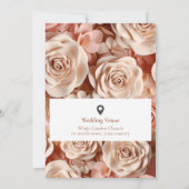 Elegante und attraktive Hochzeitseinladung mit 3d Einladung (Rückseite)