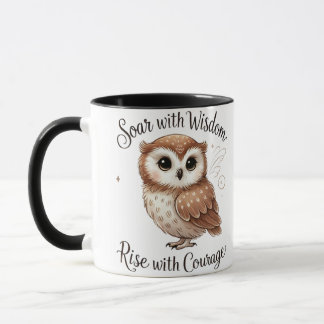 Elegante und attraktive Owl Design-Tasse Tasse
