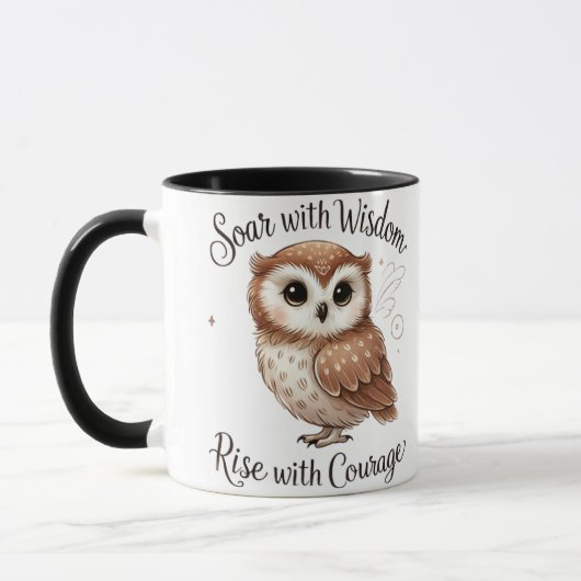Elegante und attraktive Owl Design-Tasse Tasse (Links)