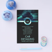 Elegante und berufliche Autodetails Flyer (Einzeln)