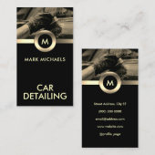 Elegante und berufliche Autodetails: Visitenkarte (Vorne/Hinten)