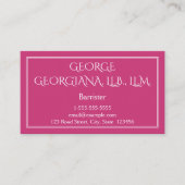 Elegante und berufliche visitenkarte (Vorderseite)