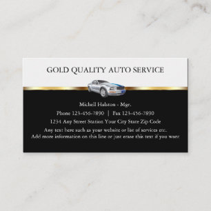 Elegante und coole Visitenkarten für das Auto Gewe Visitenkarte