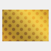 Elegante und dekorative Gold-Muster Wirbel Dots Geschenkpapier Set (Vorderseite 3)
