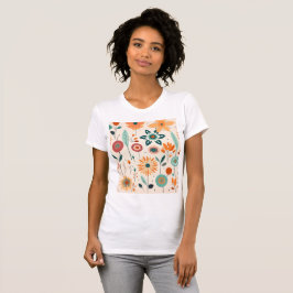 Elegante und delikate Blume T-Shirt