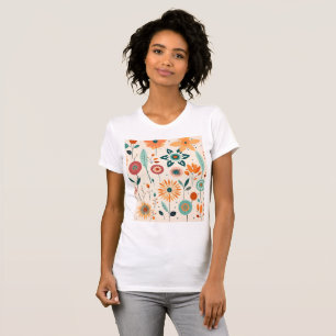 Elegante und delikate Blume T-Shirt