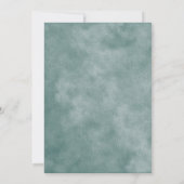 Elegante und delikate Goldene Braut Einladung (Rückseite)