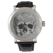 Elegante und doch gruselige Brocade Skull eWatch