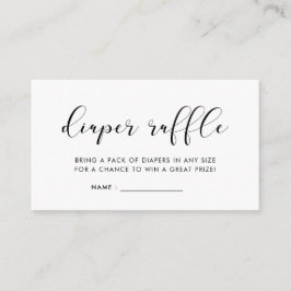 Elegante und einfache Babydusche-Windel-Einlage Begleitkarte