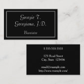 Elegante und einfache Barrister-Visitenkarte Visitenkarte (Vorne/Hinten)