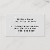 Elegante und einfache Doctor Business Card Visitenkarte (Rückseite)