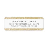 Elegante und einfache Gold Imitats Glitzer Streife (Vorne)