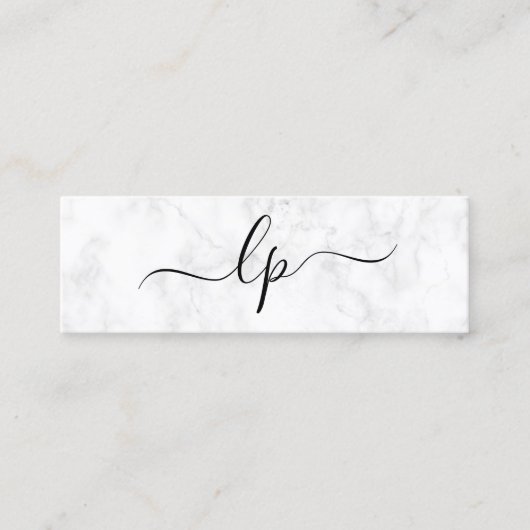 Elegante und einfache handgeschriebene mini visitenkarte (Vorderseite)