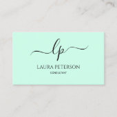 Elegante und einfache handgeschriebene visitenkarte (Vorderseite)