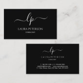 Elegante und einfache handgeschriebene visitenkarte (Vorne/Hinten)