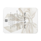 Elegante und einfache Hochzeitsdusche mit Bogen-Th Magnet (Horizontal)