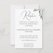 Elegante und einfache Hochzeitsempfehlung Einladung (Vorderseite)