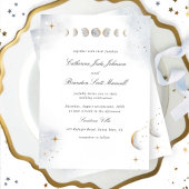 Elegante und einfache, wasserfarbene Hochzeit Einladung