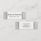 Elegante und Extravagante Trimm Mini Visitenkarte (Vorne/Hinten)