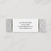 Elegante und Extravagante Trimm Mini Visitenkarte (Rückseite)