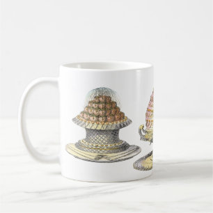 Elegante und fancye Vintage-Französische-Bäckerei- Kaffeetasse