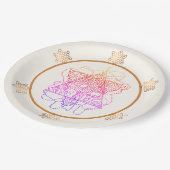 Elegante und farbenfrohe Teller (Schrägansicht)