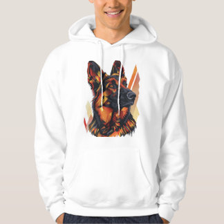 Elegante und kaninisch-graue deutsche Hirten Hoodie