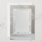 Elegante und klassische Einladung, in grauer Umgeb Einladung (Rückseite)