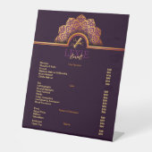 Elegante und klassische Friseur - Preisliste Sockelschild (Vorderseite)