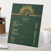 Elegante und klassische Friseur - Preisliste Sockelschild (In Situ)