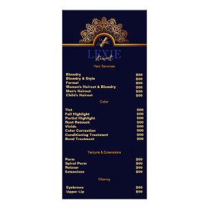 Elegante und klassische Friseurstylistin Werbekarte