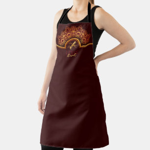 Elegante und klassische Frisur Stylist Custom Schürze