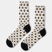 Elegante und klassische Mustersocken Socken (Linkes Detail)