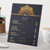 Elegante und klassische Nail Tech-Preisliste Sockelschild (In Situ)