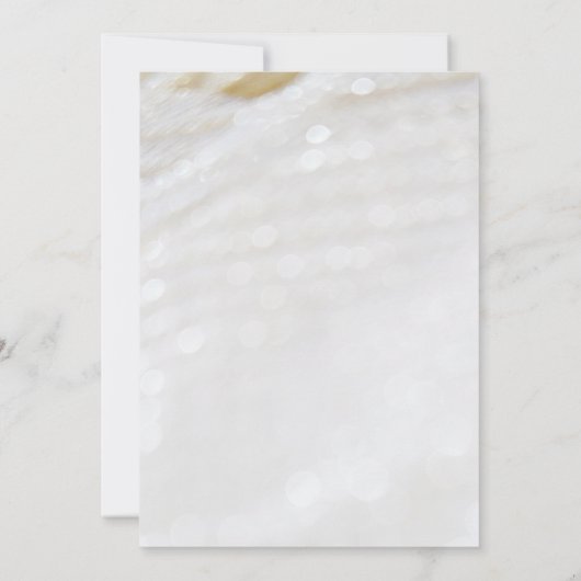 Elegante und klassische Perlenstruktur 40 Jahre al Einladung (Rückseite)