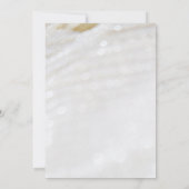 Elegante und klassische Perlenstruktur 60 Jahre al Einladung (Rückseite)