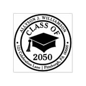 Elegante und klassische Rücksendeadresse des Grade Gummistempel (Prägung)