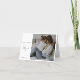 Elegante und klassische Weihnachts- und Neujahrska Dankeskarte