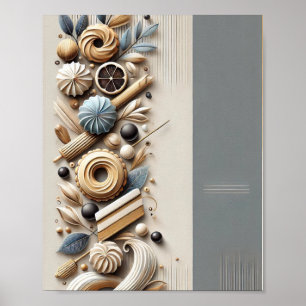 Elegante und kreative Bäcker & Konditoreien Poster