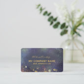 Elegante und Künstlerische Glitterie Lila Visitenkarte (Stehend Vorderseite)