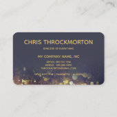 Elegante und Künstlerische Glitterie Lila Visitenkarte (Rückseite)