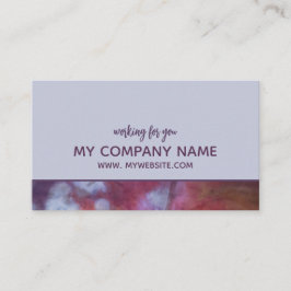 Elegante und Künstlerische Lila Business Card Visitenkarte