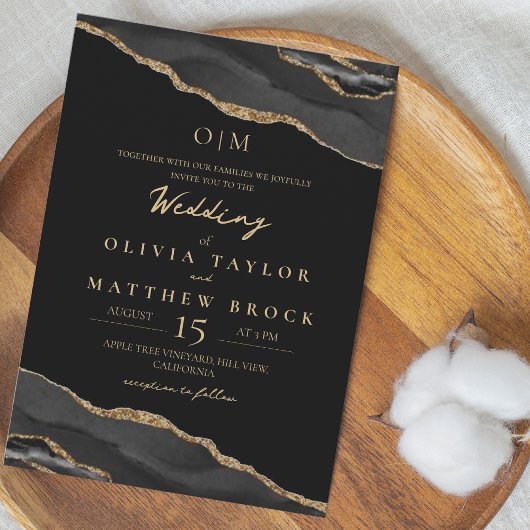 Elegante und launenhafte Einladung zur Hochzeit in