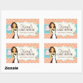 Elegante und lustige Bäckerei Box Stickers (Blatt)