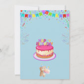 Elegante und lustige Geburtstagsparty Einladungska Einladung (Rückseite)