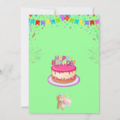 Elegante und lustige Geburtstagsparty Einladungska Einladung (Rückseite)